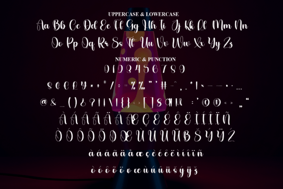 Creative Light Font PNG with transparent background - Preview 6