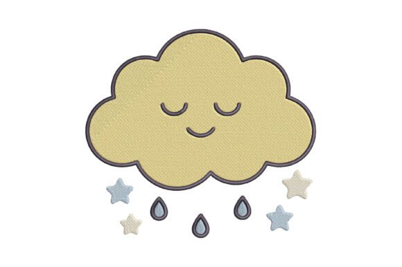 Cute Cloude Embroidery Design