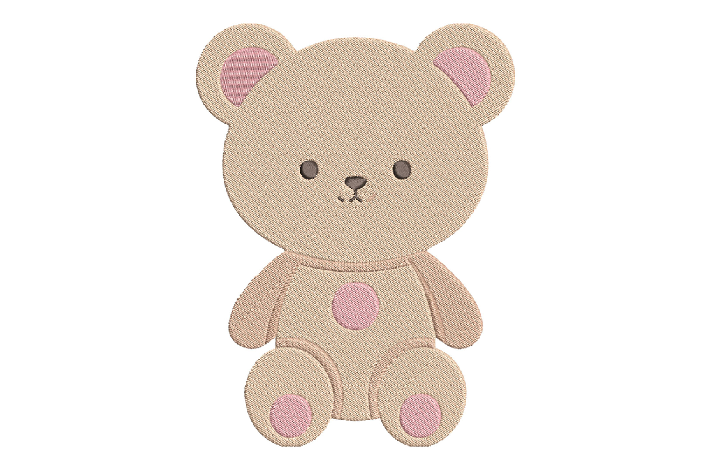Cute Teddy Bear Embroidery Design