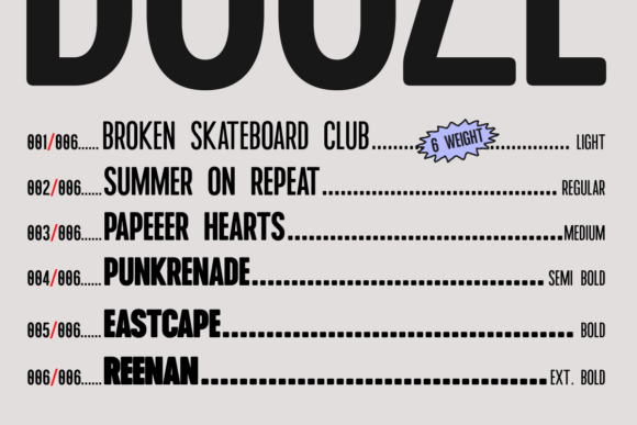 Dooze Font - Preview 2