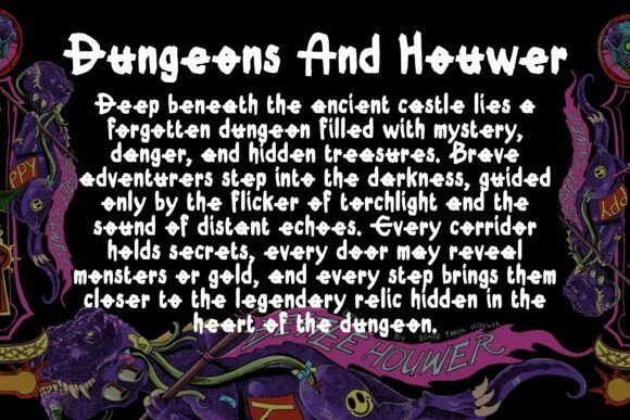 Dungeons and Houwer Font - Preview 3