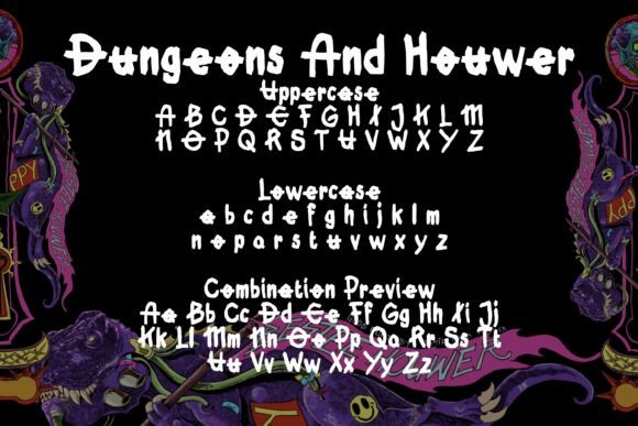 Dungeons and Houwer Font - Preview 4