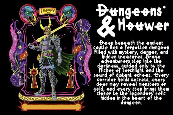 Dungeons and Houwer Font - Preview 5