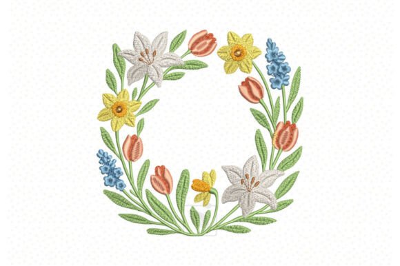 Easter Flowers Wreath