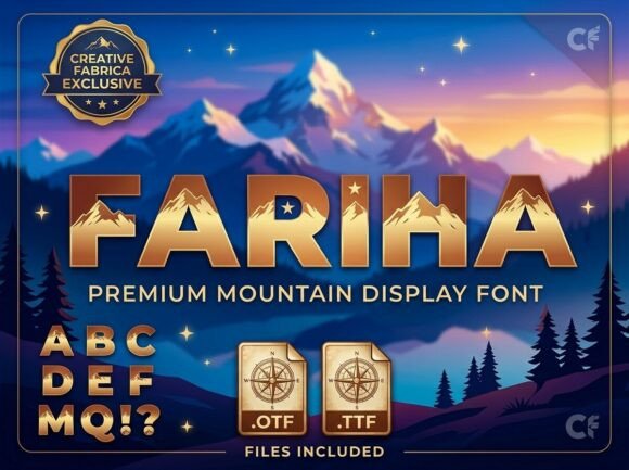Fariha Font font preview - 1