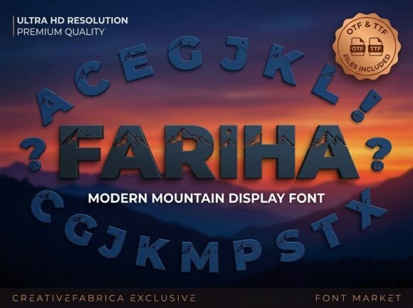Fariha Font font preview - 2
