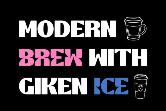 Giken Font - Preview 1