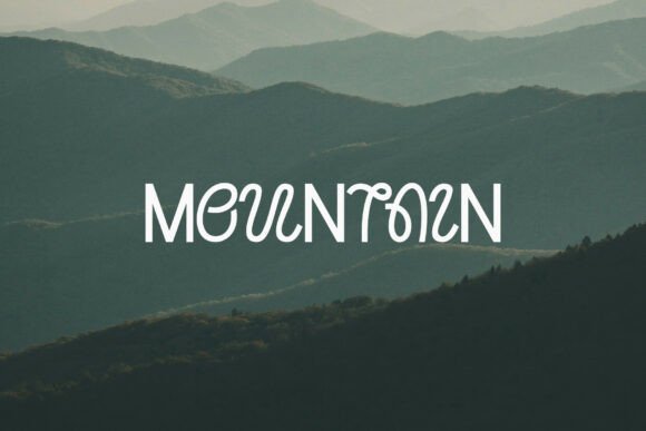 Morain Display Font PNG with transparent background - Preview 3