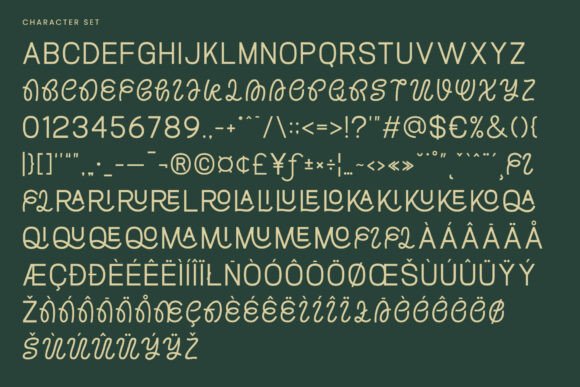 Morain Display Font PNG with transparent background - Preview 4