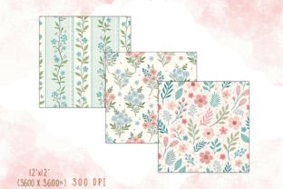 Pastel Floral Cottagecore Seamless Paper Graphic by Craftfiles-SVG ...