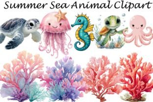 Summer Sea Animal Clipart