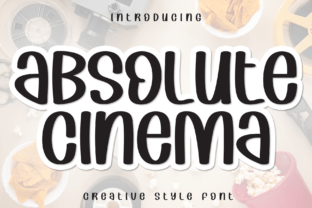 Absolute Cinema Text.pdf Absolute Cinema Font by william jhordy · Creative Fabrica