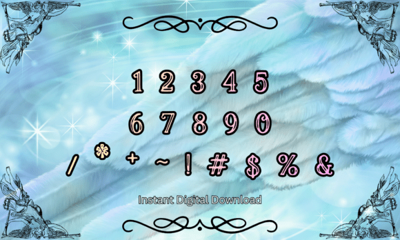 Angelic Filigree Font - Preview 2