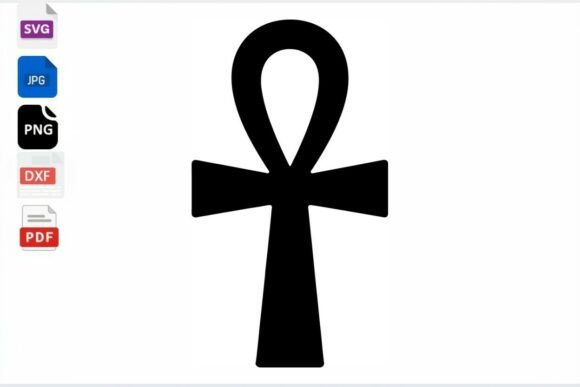 Ankh Symbol SVG Egyptian Hieroglyph Graphic Crafts By mhrana730