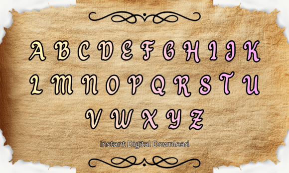 Antique Scroll Font - Preview 1