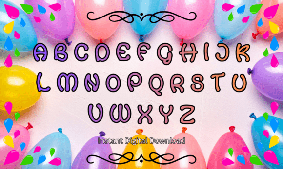 Balloon Pop Font - Preview 1