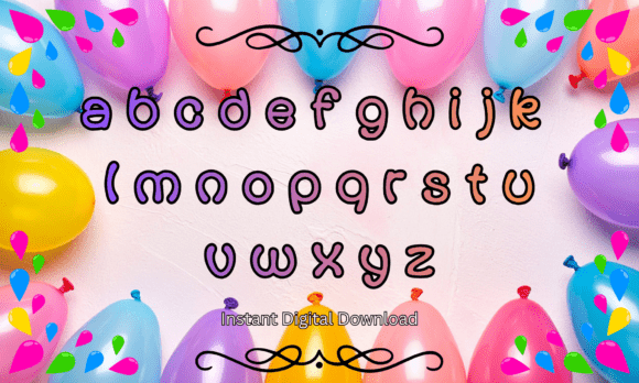 Balloon Pop Font - Preview 2