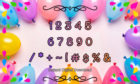 Balloon Pop Font - Preview 3