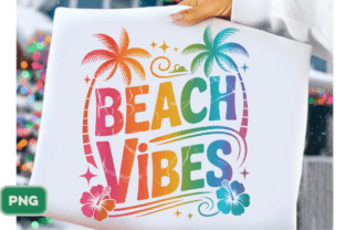 Beach Vibes PNG, Trendy Summer PNG Graphic by CreationSvgShop ...