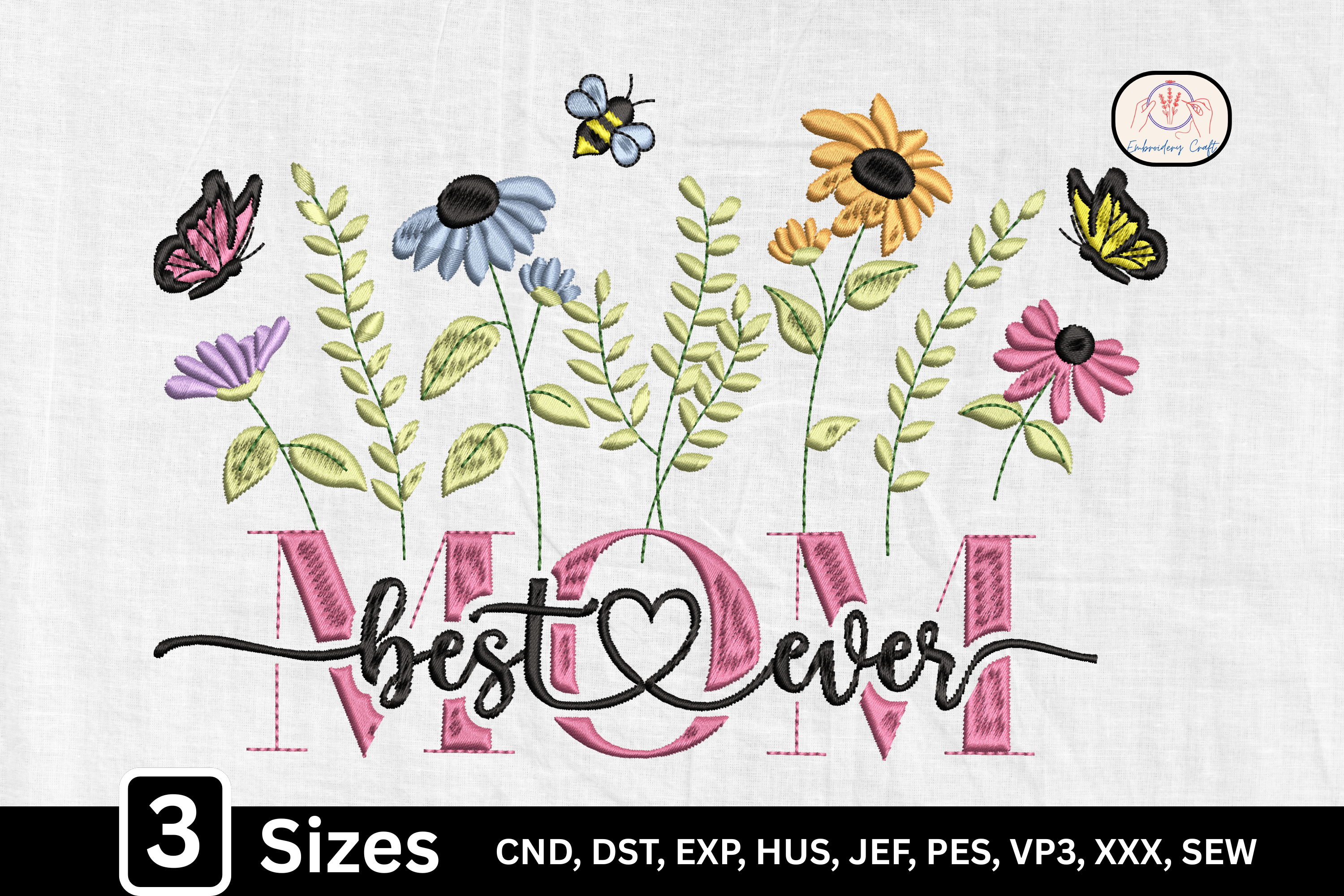 Best Mom, Wildflower Butterfly