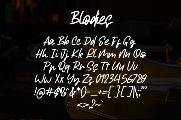 Blodies Font - Preview 1
