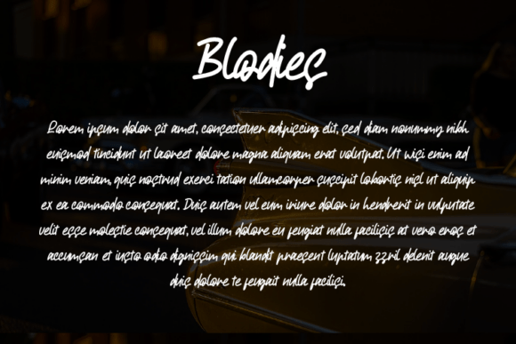 Blodies Font - Preview 2