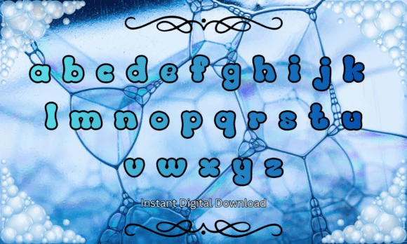 Bubble Foam Font - Preview 2