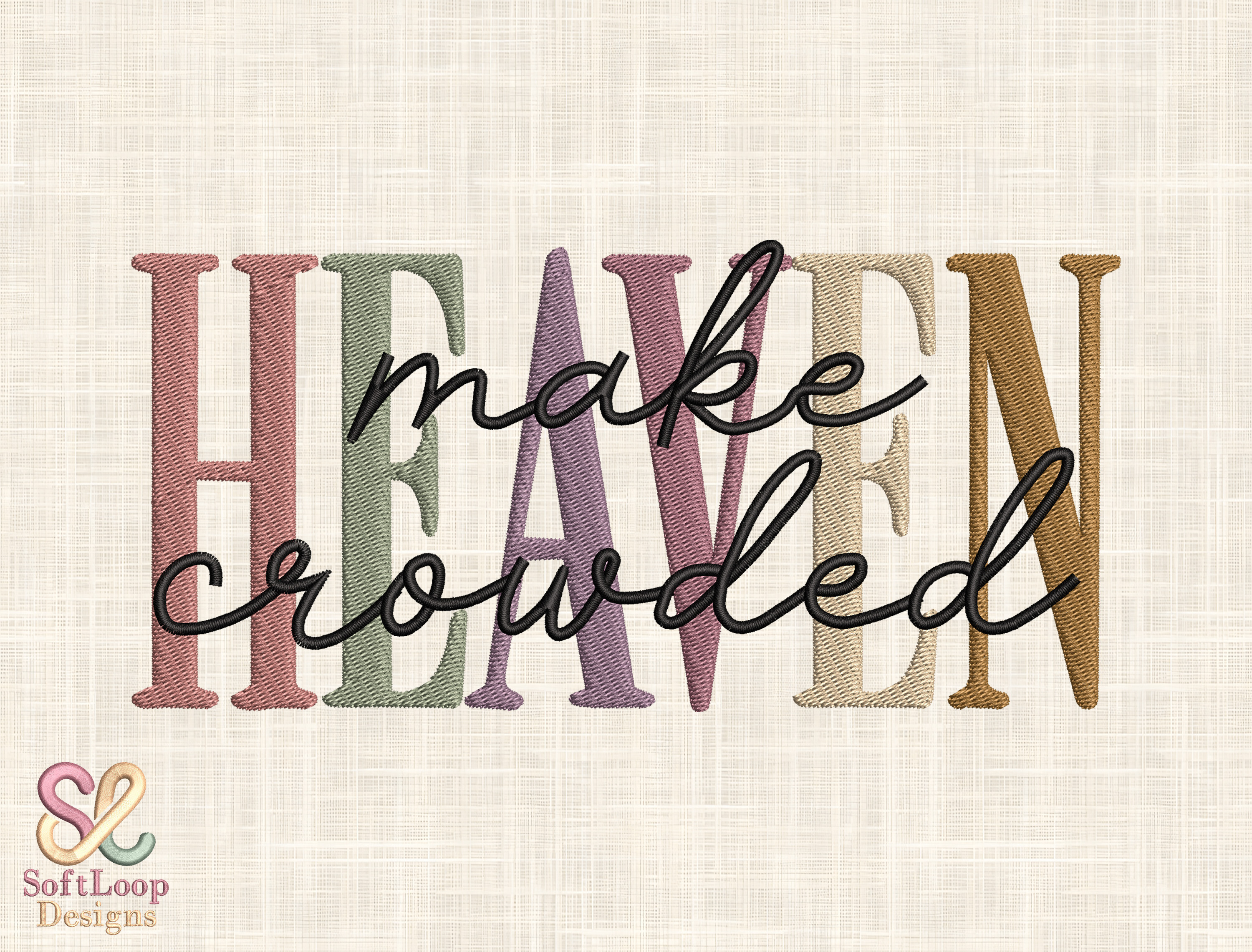 Christian Quote Embroidery Design