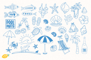 Coastal Summer PNG Clipart Bundle Graphic by Lemon.design · Creative ...
