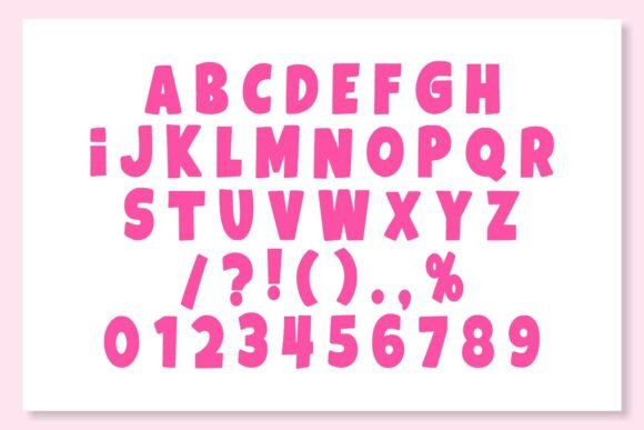 Cute Thick Font - Preview 4