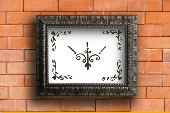 Cute Border Doodle Font PNG with transparent background - Preview 4