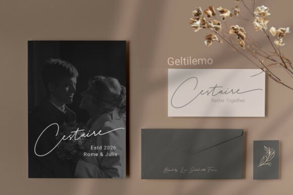 Delyra Script Font PNG with transparent background - Preview 2