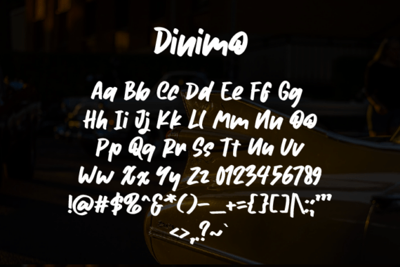 Dinimo Font - Preview 1