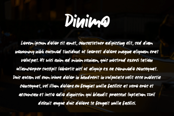 Dinimo Font - Preview 2