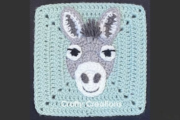 Donkey Granny Square Crochet Pattern