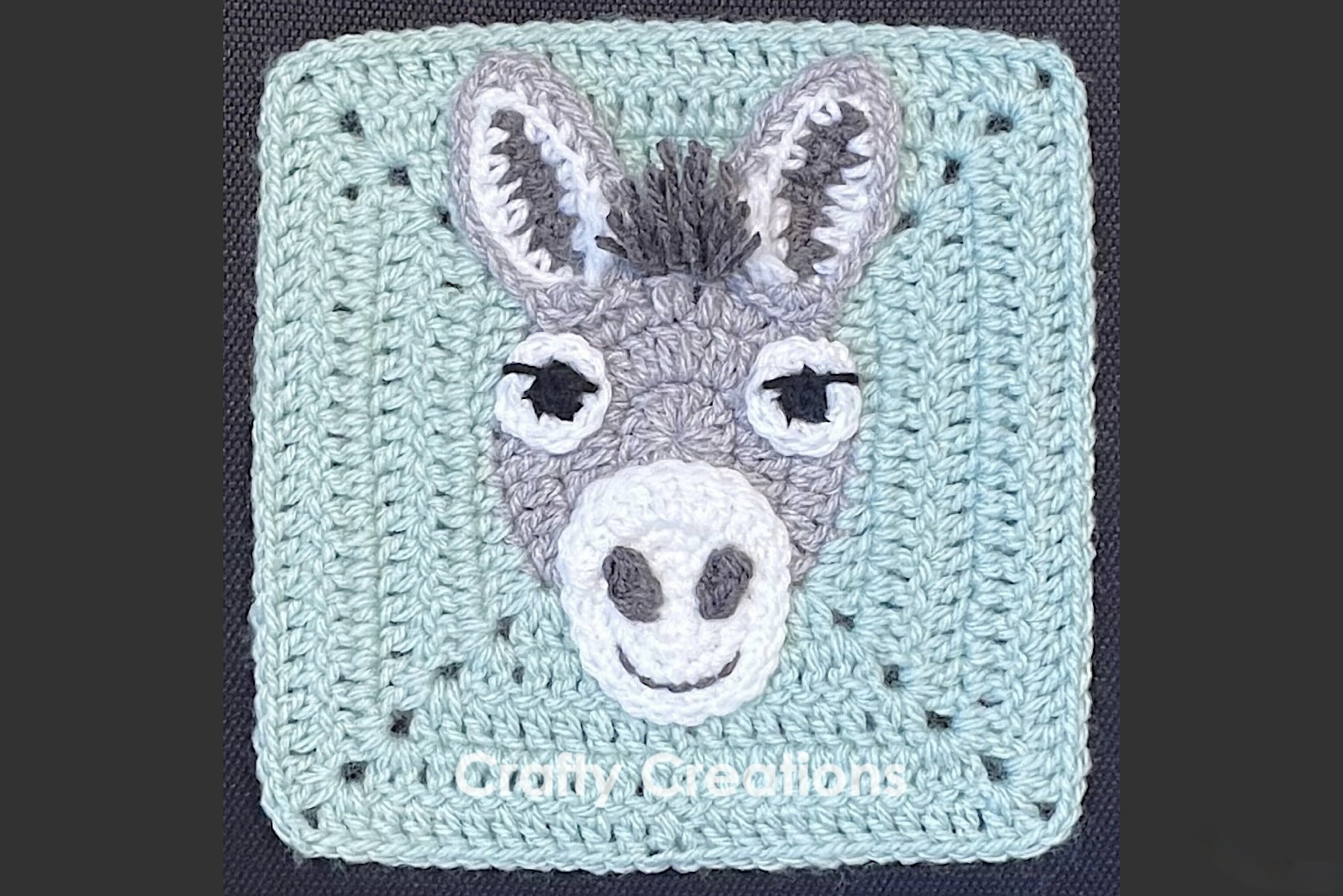 Donkey Granny Square Crochet Pattern