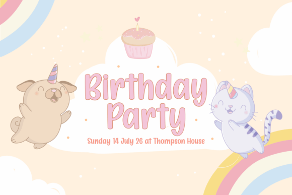 Dreamy Rainbow Font - Preview 5