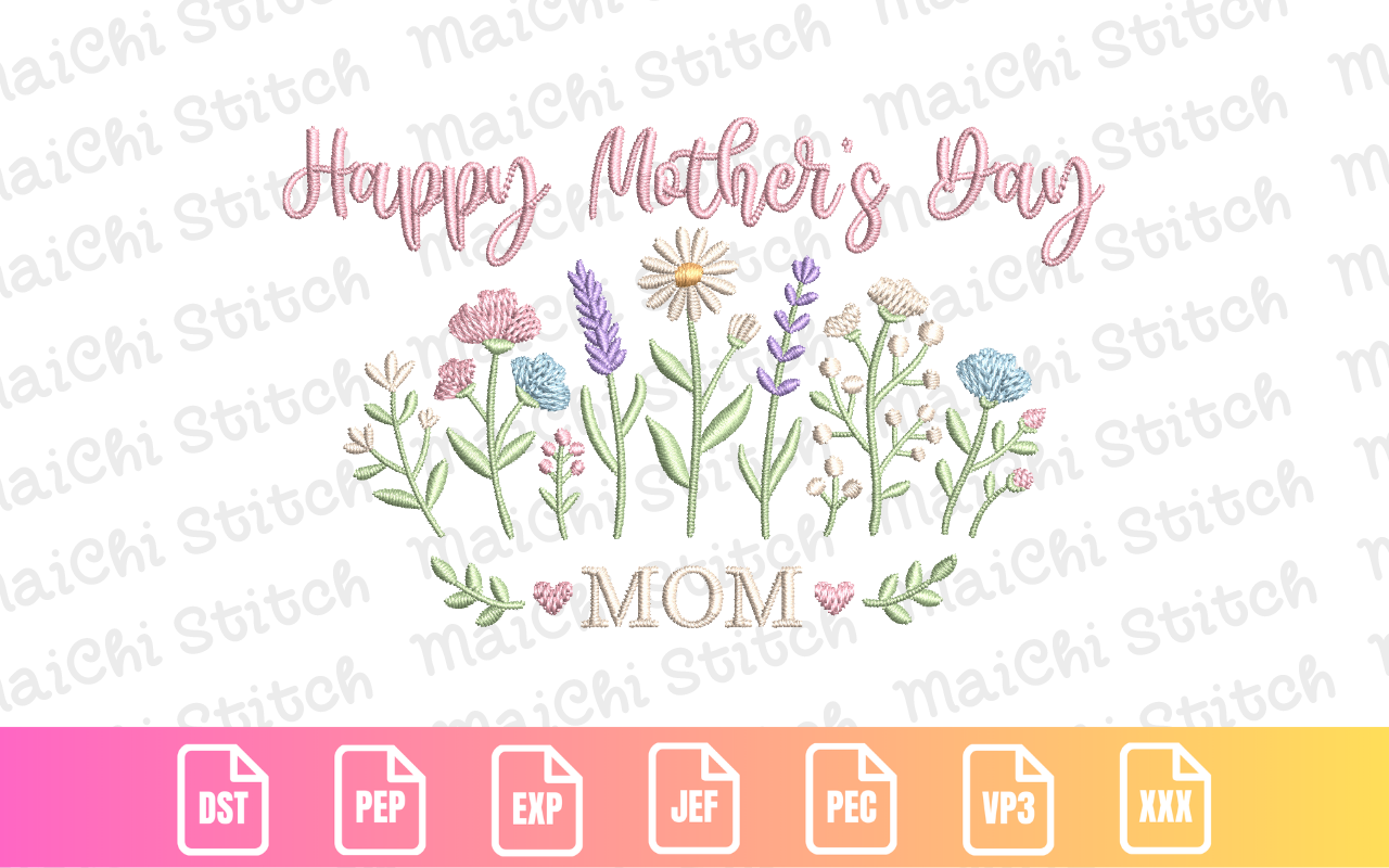 Floral Happy Mother's Day Mom
