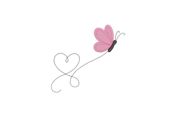 Flying Butterfly Heart
