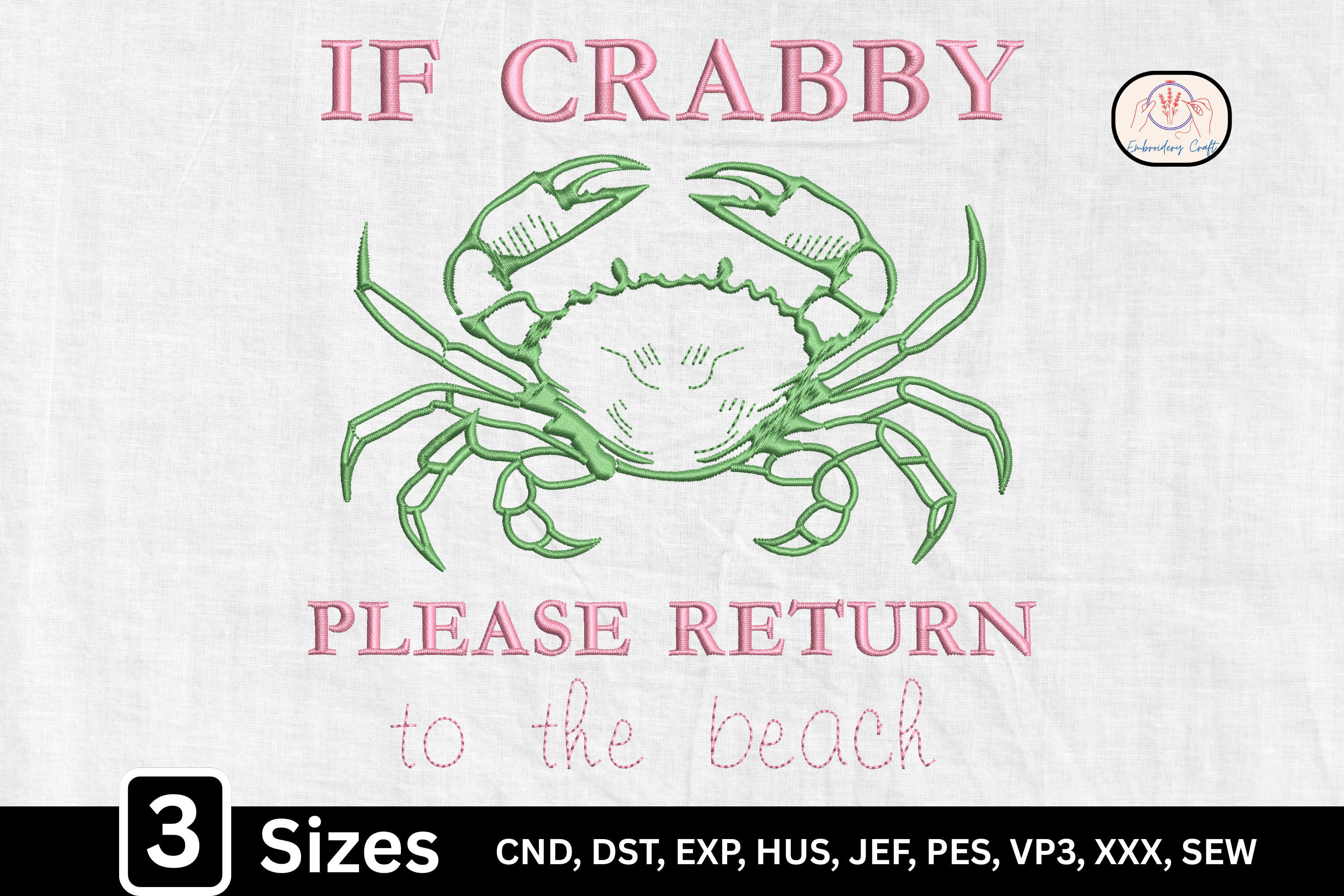Funny Beach Crab Summer