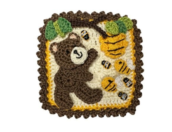 Granny Square Bear Crochet Pattern