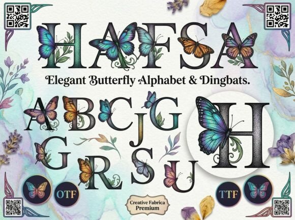 Hafsa Font PNG with transparent background - Preview 1
