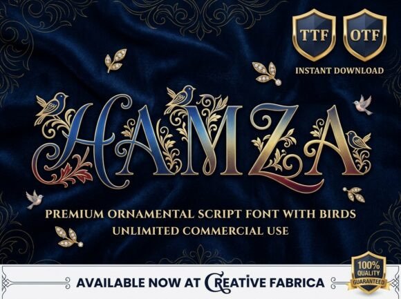 Hamza Font - Preview 1