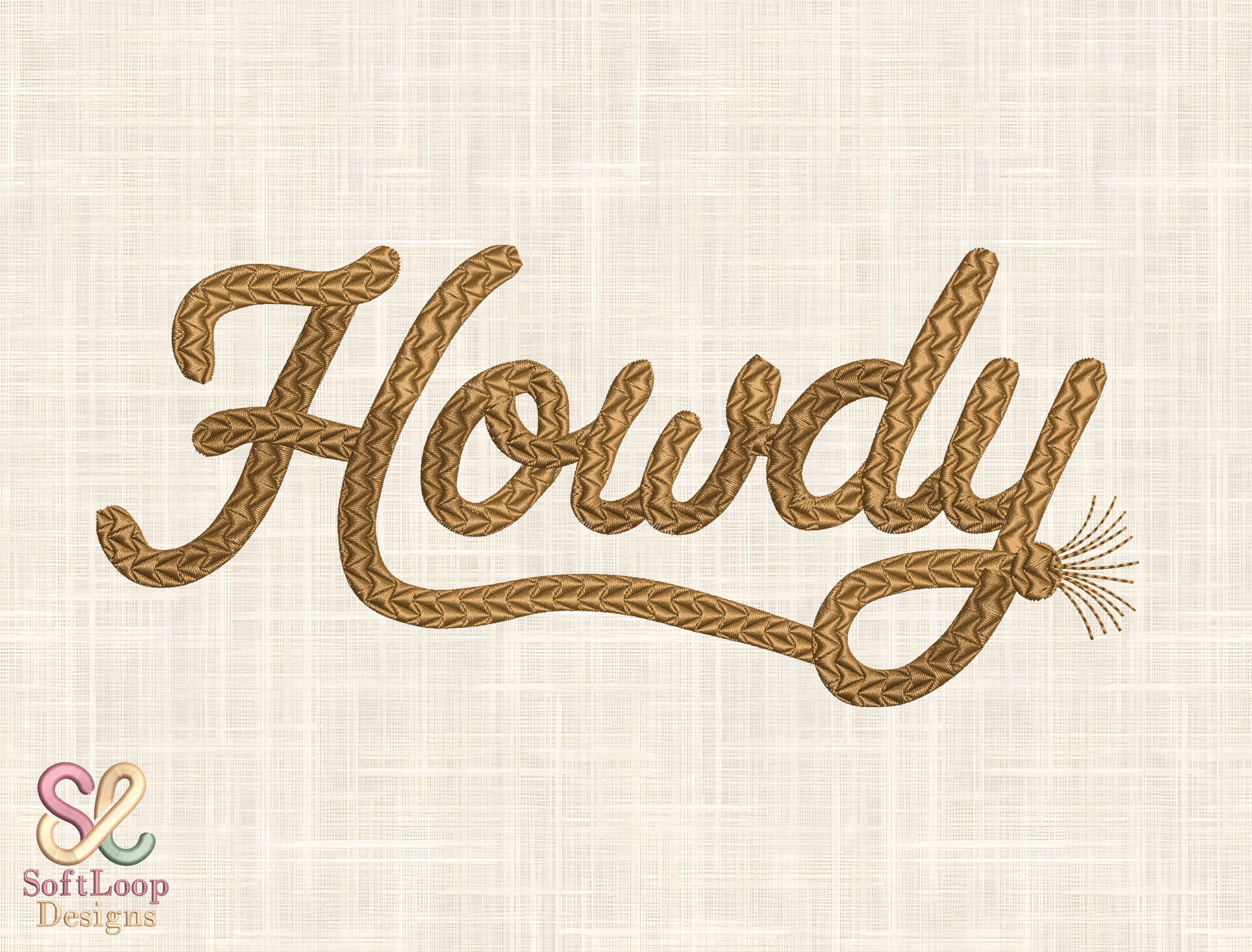 Howdy Embroidery Design