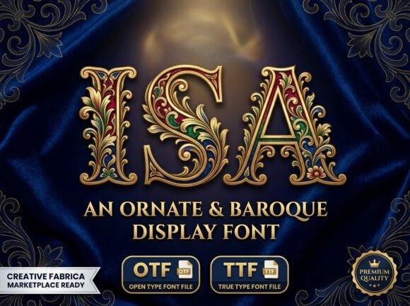Isa Font PNG with transparent background - Preview 2
