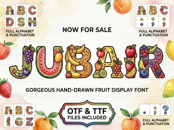 Jubair Font PNG with transparent background - Preview 1
