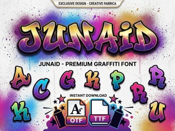 Junaid Font PNG with transparent background - Preview 1
