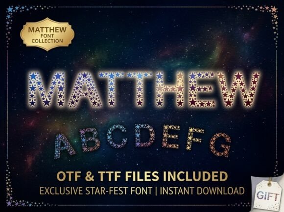 Matthew Font PNG with transparent background - Preview 1