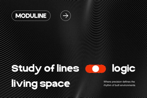 Moduline Font PNG with transparent background - Preview 4