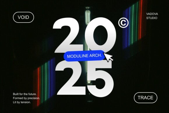 Moduline Font PNG with transparent background - Preview 5
